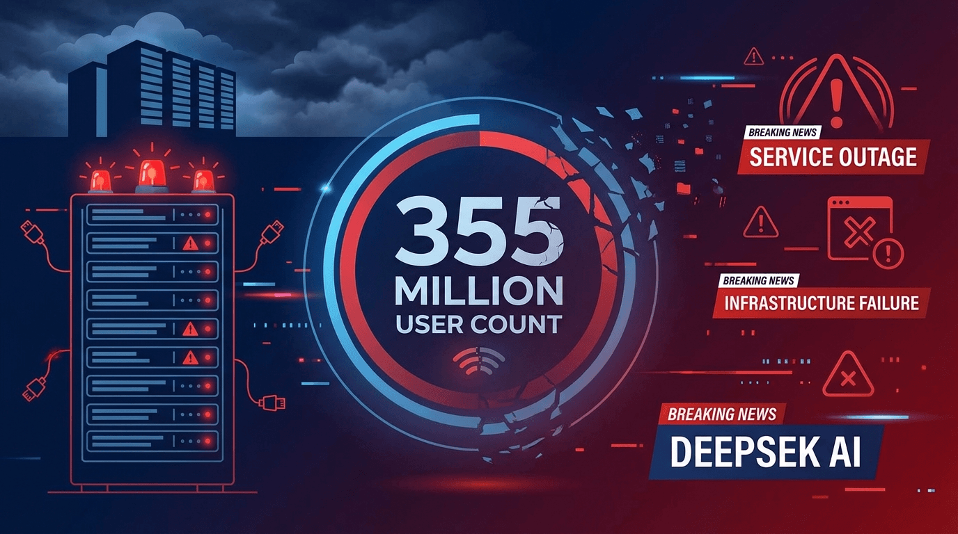 DeepSeek Suffers Record 13-Hour Outage Affecting 355 Million Users